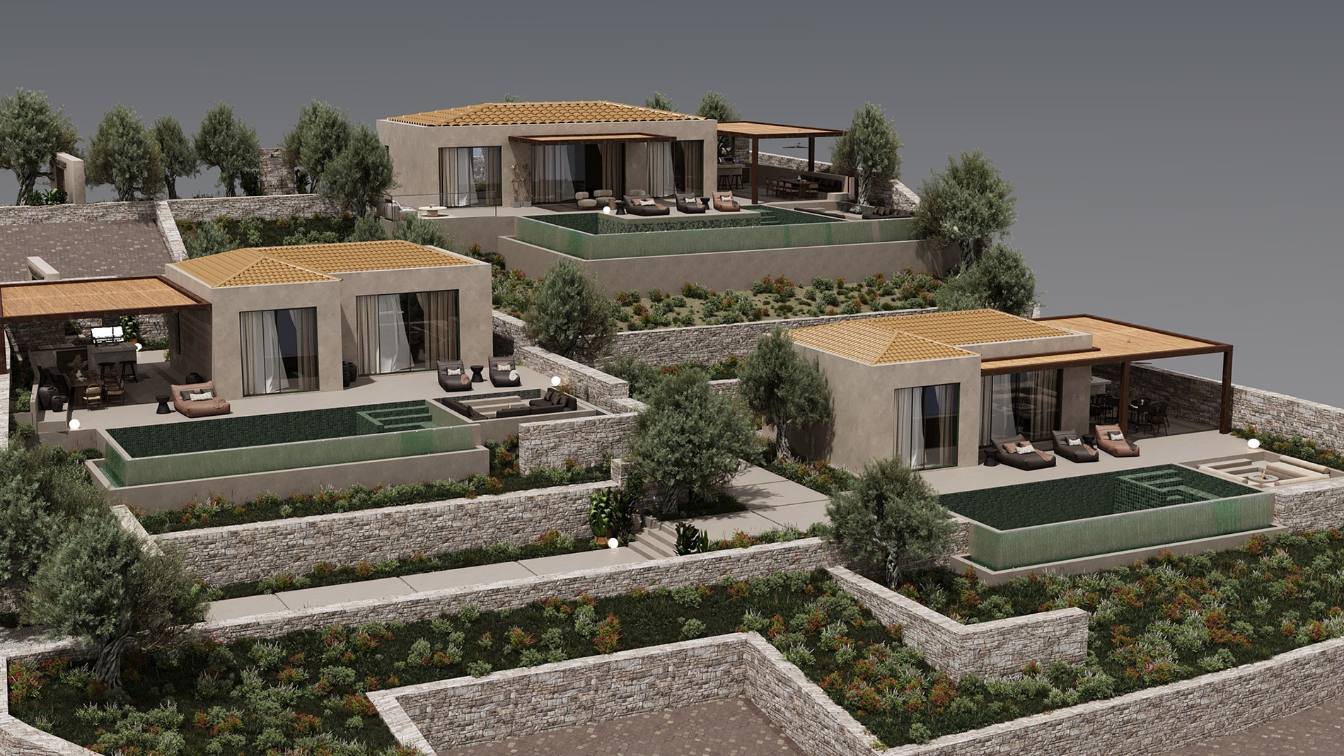 THREE NEW LUXURY VILLAS IN AG EFIMIA