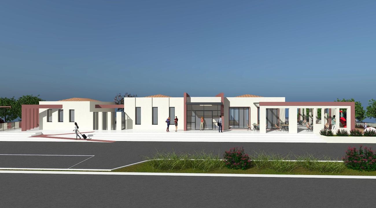 Center of Rest Area and Shops